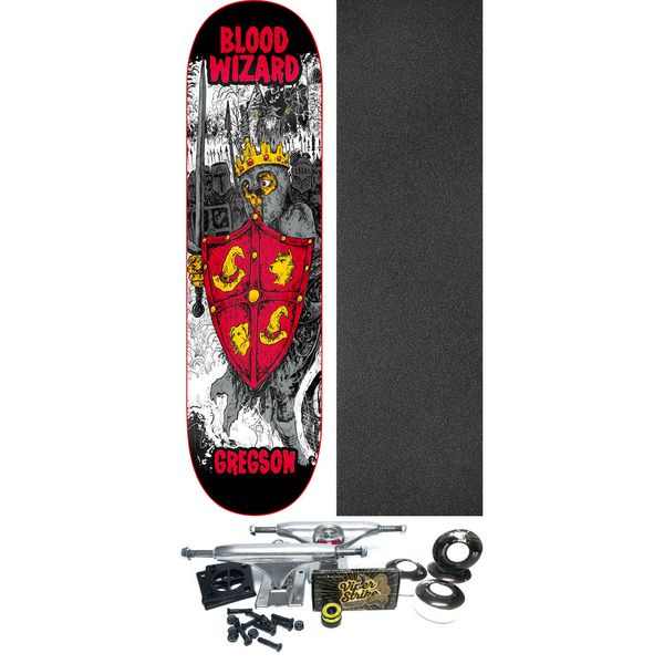Blood Wizard Skateboards Chris Gregson SOD Skateboard Deck - 8.5" x 31.5" - Complete Skateboard Bundle